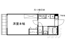 アンシエント1001 1Kの間取図画像
