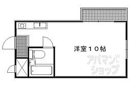 新町シャルム春奈 ワンルームの間取図画像