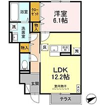 ロイヤルムーン 105 ｜ 神奈川県秦野市渋沢１丁目（賃貸アパート1LDK・1階・48.20㎡） その2