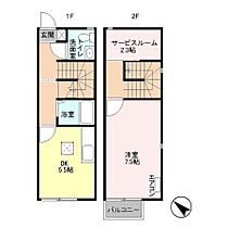 リヴィエール　Ｂ 103 ｜ 神奈川県秦野市室町（賃貸テラスハウス1DK・1階・43.33㎡） その2