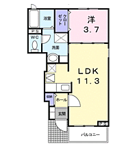 ビラ・カメリア 102 ｜ 神奈川県秦野市松原町5番37号（賃貸アパート1LDK・1階・40.81㎡） その2