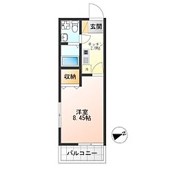 Reblanche 1Kの間取図画像