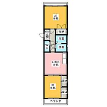 seyanta×味鋺  ｜ 愛知県名古屋市北区中味鋺３丁目（賃貸マンション2LDK・1階・48.45㎡） その2