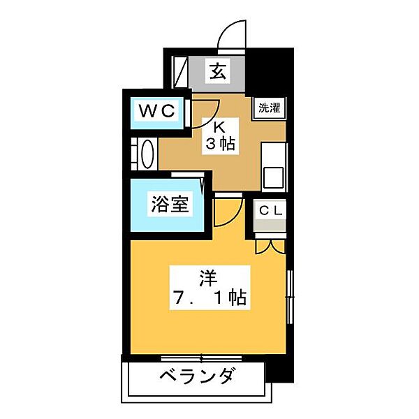 パーク黒川 ｜愛知県名古屋市北区田幡２丁目(賃貸マンション1K・2階・24.41㎡)の写真 その2