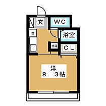 ユースエザキ  ｜ 愛知県名古屋市北区憧旛町３丁目（賃貸マンション1R・2階・21.40㎡） その2