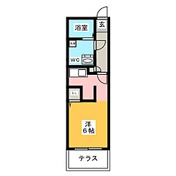 リアライズ名城公園 1Kの間取図画像