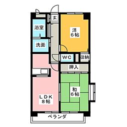 グランドメゾン黒川 2LDKの間取図画像