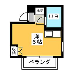 サンライフ勝 ワンルームの間取図画像