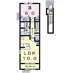 間取図画像 1LDK