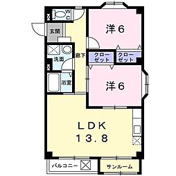 間取図画像 2LDK