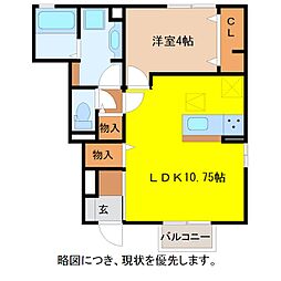 クレア　ド　ルーン　A棟 1階/105
