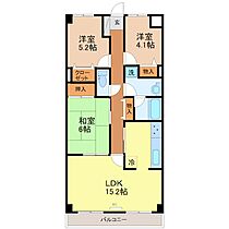 ダイアパレス西別院（703） 703 ｜ 福井県福井市文京１丁目10-42（賃貸マンション3LDK・7階・72.00㎡） その2