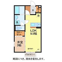 メゾンレーヴみのり　B棟  ｜ 福井県福井市みのり１丁目（賃貸アパート1LDK・2階・33.39㎡） その2