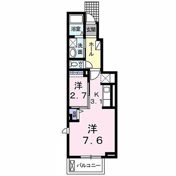 キャッスル安養寺B 106｜山口県下関市長府安養寺３丁目(賃貸アパート1R・1階・34.81㎡)の写真 その2