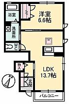 長府長屋門 103 ｜ 山口県下関市長府川端２丁目（賃貸アパート1LDK・1階・47.96㎡） その2