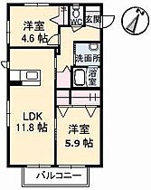 ハイツグリーンヴィラ 103 ｜ 山口県下関市彦島本村町５丁目（賃貸アパート2LDK・2階・52.86㎡） その2