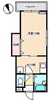 川中西Fハイツ 105 ｜ 山口県下関市綾羅木南町１丁目（賃貸マンション1K・1階・25.60㎡） その2