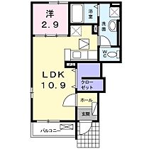 プラティークI  ｜ 山口県下関市長府黒門東町（賃貸アパート1LDK・1階・36.24㎡） その2