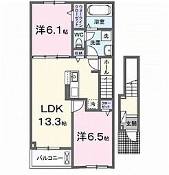 間取図画像 2LDK