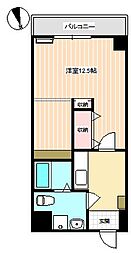 アプローズ熊野1 1Kの間取図画像