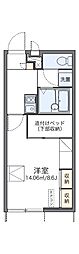 レオパレスカーサ・プラナス 1Kの間取図画像