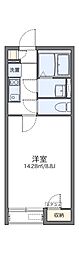 LEONEXTゆたか 1Kの間取図画像