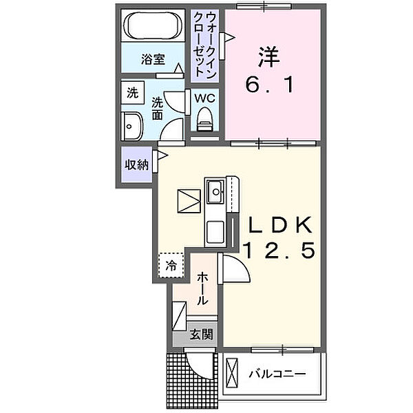 アザレアＴ　III 104｜茨城県取手市谷中(賃貸アパート1LDK・1階・44.70㎡)の写真 その2