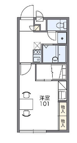 レオパレスエクセレント 105｜茨城県つくば市高見原1丁目(賃貸アパート1K・1階・23.18㎡)の写真 その2