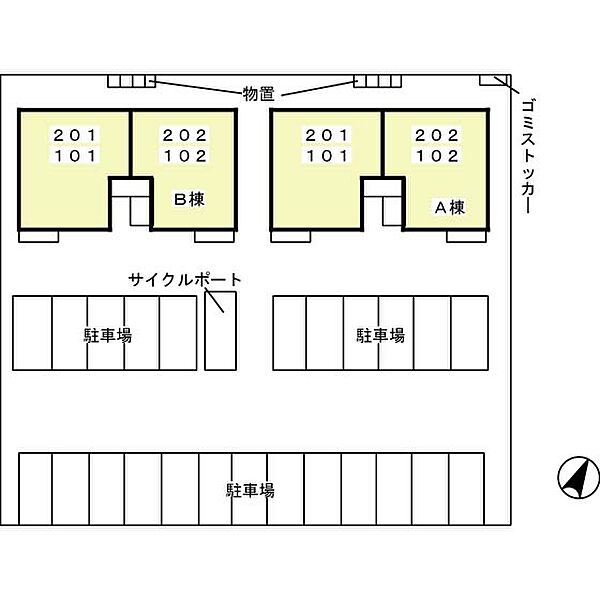 エスペランサAB B201｜茨城県つくば市東光台1丁目(賃貸アパート2LDK・2階・59.04㎡)の写真 その22