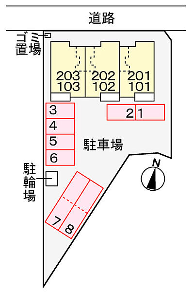 シャイニー・ルピナス 201｜茨城県下妻市南原(賃貸アパート2LDK・2階・57.07㎡)の写真 その21