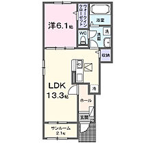 エムズサニーガーデン　27 101 ｜ 茨城県筑西市門井（賃貸アパート1LDK・1階・50.01㎡） その2