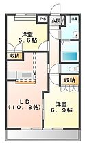 メゾン・ド・アンジュ 102 ｜ 茨城県常総市向石下833-17（賃貸アパート2LDK・2階・54.00㎡） その2