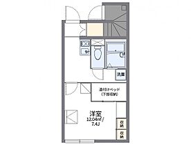 レオパレスエスピナカII 101 ｜ 茨城県稲敷郡阿見町中央2丁目（賃貸アパート1K・1階・23.27㎡） その2