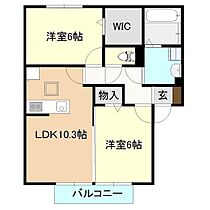 エスポワール 303 ｜ 茨城県守谷市松前台4丁目18-6（賃貸アパート2LDK・3階・52.27㎡） その2