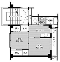 ビレッジハウス五所宮2号棟 0308 ｜ 茨城県筑西市五所宮385-7（賃貸マンション2K・3階・33.54㎡） その2