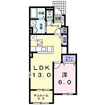 スプリング・ウォーター 104 ｜ 茨城県下妻市下妻丙（賃貸アパート1LDK・1階・50.09㎡） その2