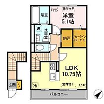 La Meteore（ラ・メテオール） 202 ｜ 茨城県つくば市流星台（賃貸アパート1LDK・2階・49.63㎡） その2