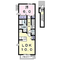 クレメントＡ 203 ｜ 茨城県筑西市下中山598番地12（賃貸アパート1LDK・2階・42.80㎡） その2