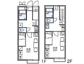 レオパレス遙 101 ｜ 茨城県常総市水海道元町（賃貸アパート1K・1階・23.71㎡） その2