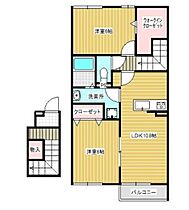 カーサ・アグロス 202 ｜ 茨城県取手市米ノ井43-3（賃貸アパート2LDK・2階・58.74㎡） その2