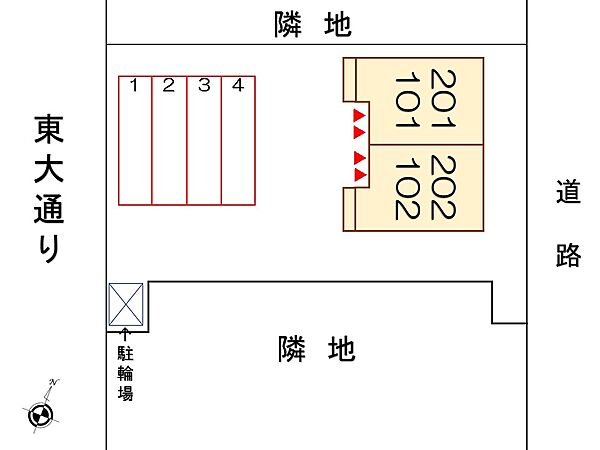 アベニール 202｜茨城県つくば市花畑3丁目(賃貸アパート2LDK・2階・57.21㎡)の写真 その21