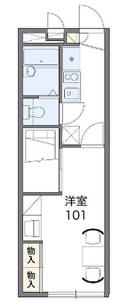 レオパレスマニエ 101｜茨城県つくば市高見原1丁目(賃貸アパート1K・1階・22.35㎡)の写真 その2