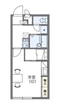 レオパレスケリュスA 210 ｜ 茨城県牛久市猪子町13-1（賃貸アパート1K・2階・28.02㎡） その2