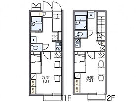 レオパレス新町 206 ｜ 茨城県稲敷郡阿見町大字青宿707-1（賃貸アパート1K・2階・26.08㎡） その2