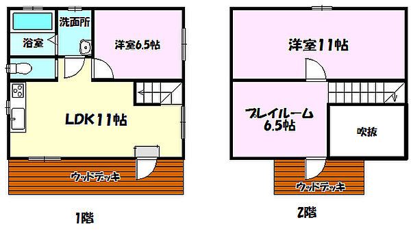 ドールハウス H｜茨城県牛久市上柏田3丁目(賃貸一戸建2LDK・1階・64.50㎡)の写真 その2