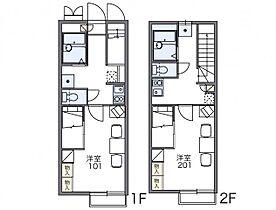 レオパレスＨＹＴ 203 ｜ 茨城県牛久市さくら台1丁目33-13（賃貸アパート1K・2階・26.08㎡） その2