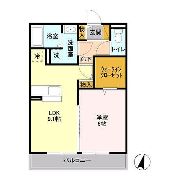 D-room住吉 105｜茨城県稲敷郡阿見町住吉2丁目(賃貸アパート1LDK・1階・40.07㎡)の写真 その2