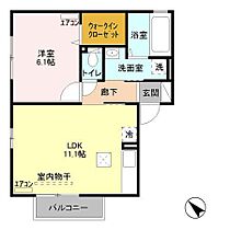 ヴィラ・ロワール 101 ｜ 茨城県龍ケ崎市佐貫町929-214（賃貸アパート1LDK・1階・42.07㎡） その2