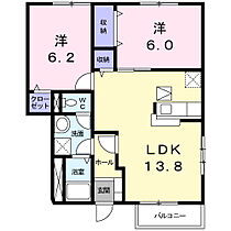 ＴＯＷＮ　ＨＯＵＳＥ　Ｄ 102 ｜ 茨城県かすみがうら市稲吉東4丁目13-14（賃貸アパート2LDK・1階・58.58㎡） その2