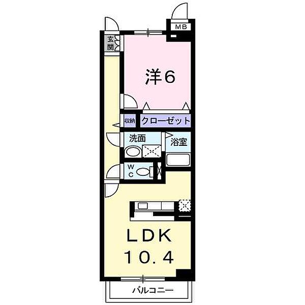 ゾーネンブルーメ・ノイン 303｜千葉県柏市松ケ崎(賃貸マンション1LDK・3階・42.38㎡)の写真 その2